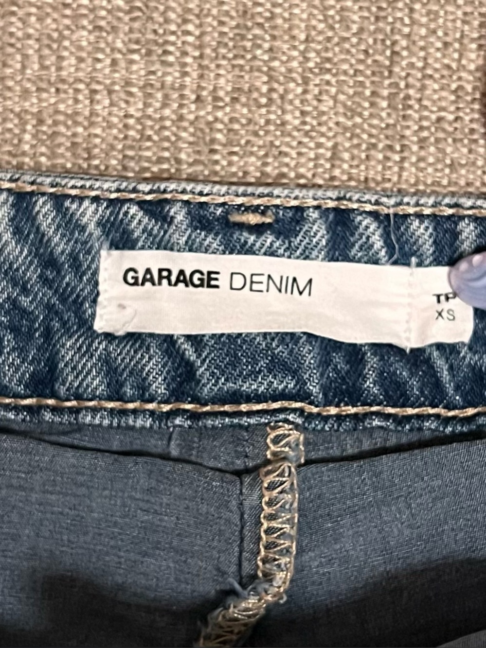 Garage Cargo Denim Mini Skirt - Picture 4 of 5